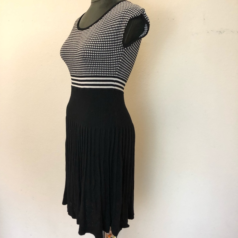 Max Studio Cap Sleeve Fit & Flare Midi Dress